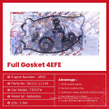 Engine Overhaul Full Gasket Set for Toyota 4EFE